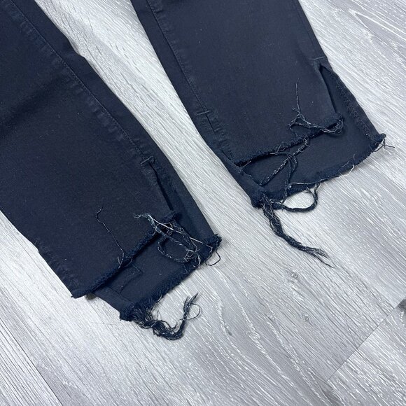 Frame Denim Le Skinny De Jeanne Unfinished Hem Sz 28 - Picture 5 of 14